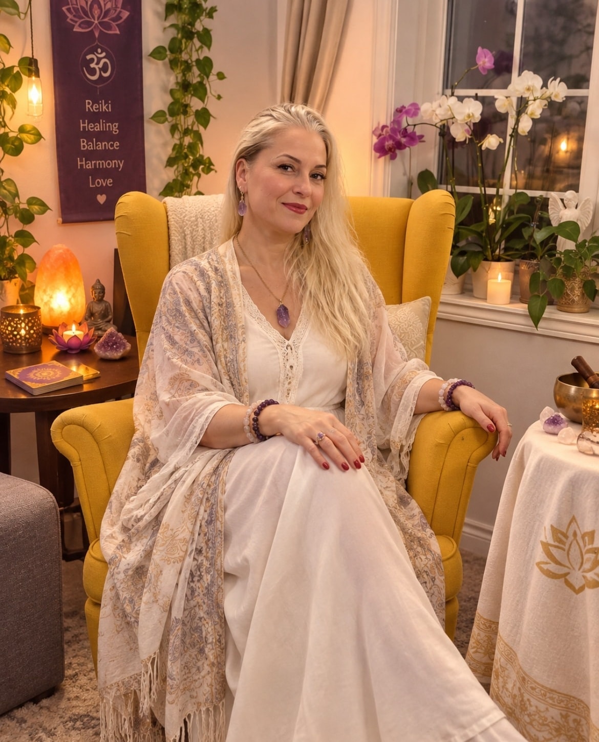 Rukiye in her healing space